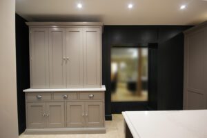 One of our displays showcasing our bi-fold dresser unit.