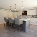 15. The tower appliances consist of a Miele full size oven, compact and warming drawer.