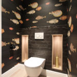 2. Geberit frame and cistern with a Laufen Pro rimless wall hung WC.