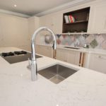 8. Pro Flex from Quooker with Cube. This tap offers 100 degrees boiling, filtered chilled still, filtered chilled sparkling, hot and cold!