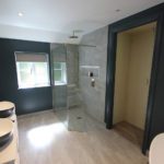 8. Generous sized walk in wet floor shower. Wet floor systems from Impey.
