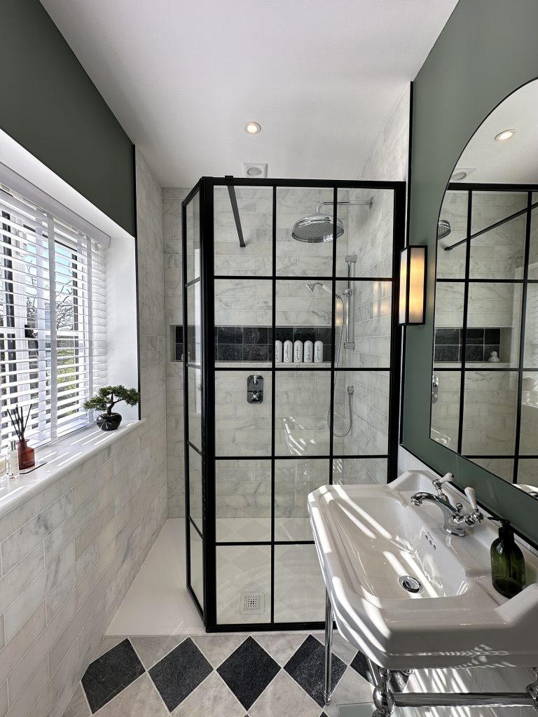 Long Island marble with Farrow & Ball Green smoke (1)