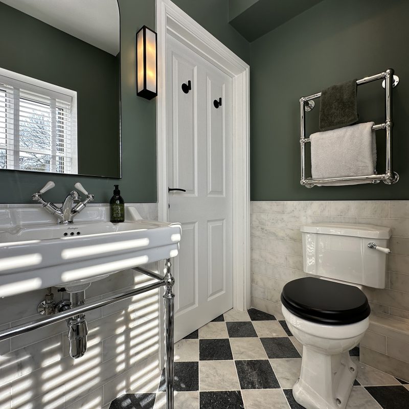 Long Island marble with Farrow & Ball Green smoke (4) Long Island marble with Farrow & Ball Green smoke (4)